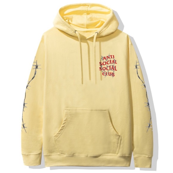 anti social social club barbed wire hoodie